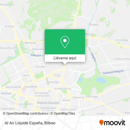 Mapa Al Air Liquide España