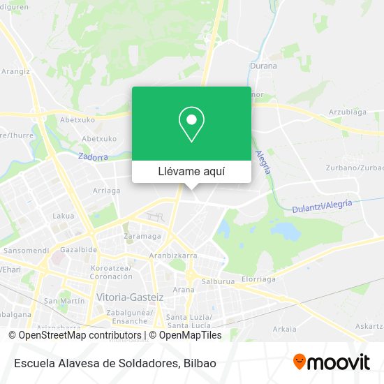 Mapa Escuela Alavesa de Soldadores