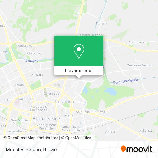 Mapa Muebles Betoño