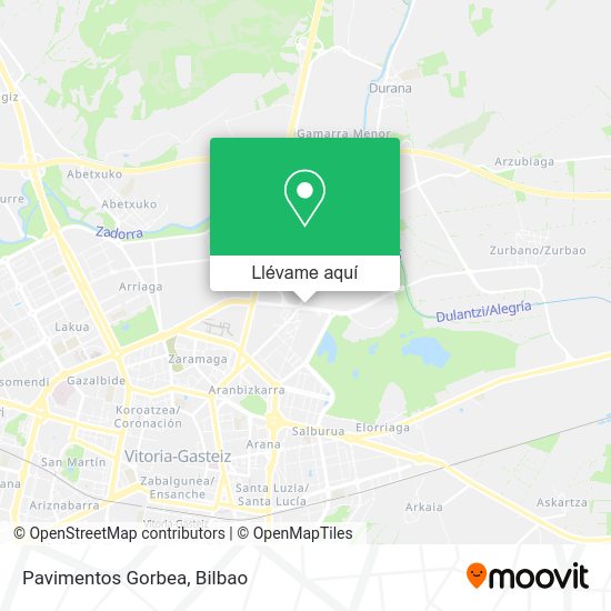 Mapa Pavimentos Gorbea