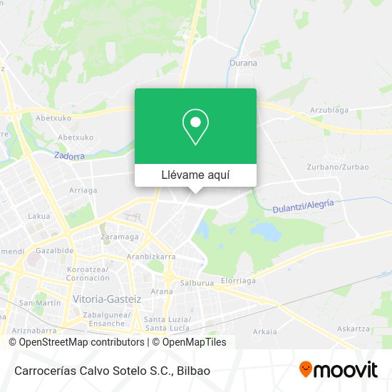 Mapa Carrocerías Calvo Sotelo S.C.