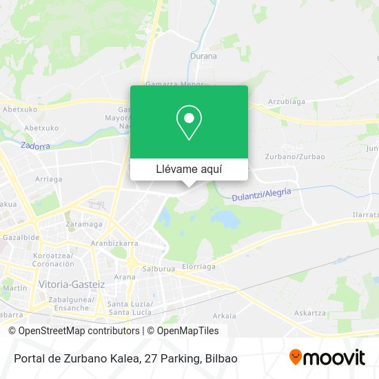 Mapa Portal de Zurbano Kalea, 27 Parking