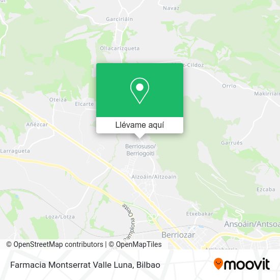 Mapa Farmacia Montserrat Valle Luna