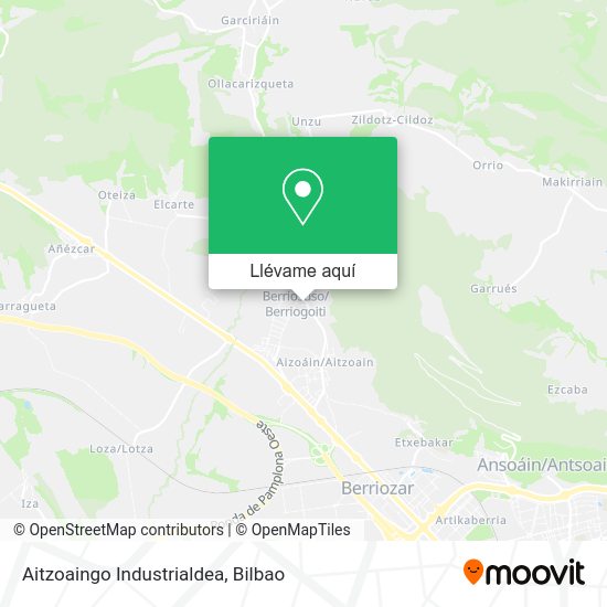 Mapa Aitzoaingo Industrialdea