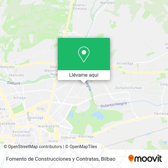 Mapa Fomento de Construcciones y Contratas