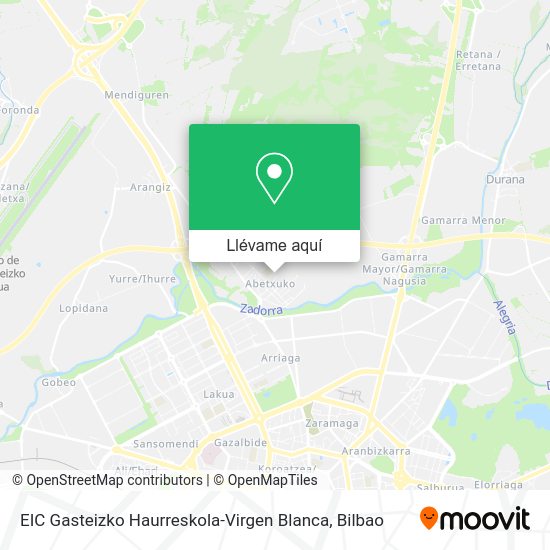 Mapa EIC Gasteizko Haurreskola-Virgen Blanca