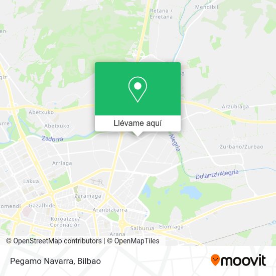 Mapa Pegamo Navarra