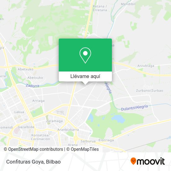 Mapa Confituras Goya