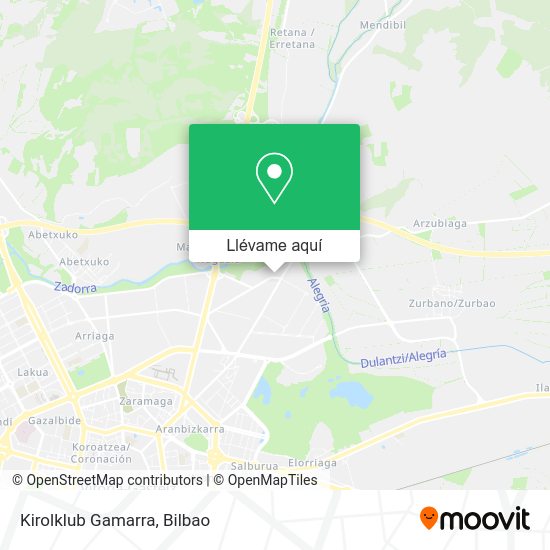 Mapa Kirolklub Gamarra