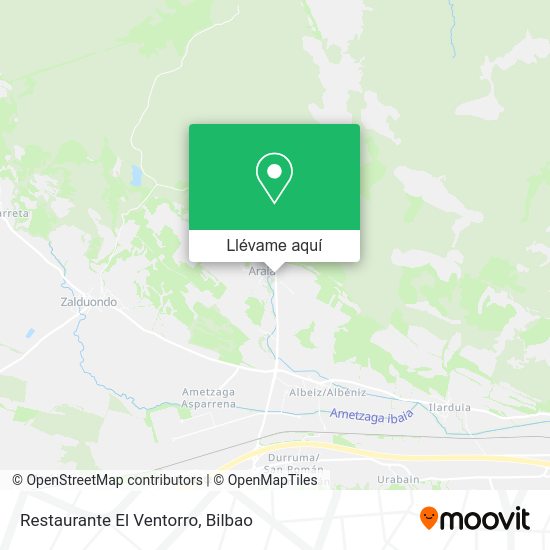 Mapa Restaurante El Ventorro