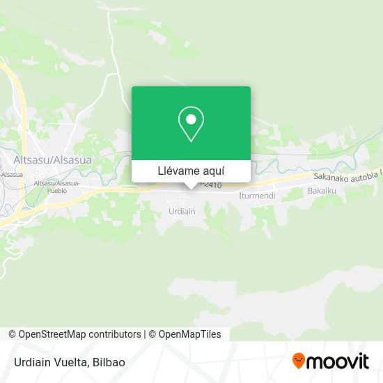 Mapa Urdiain Vuelta
