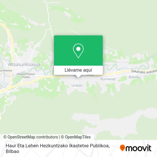 Mapa Haur Eta Lehen Hezkuntzako Ikastetxe Publikoa