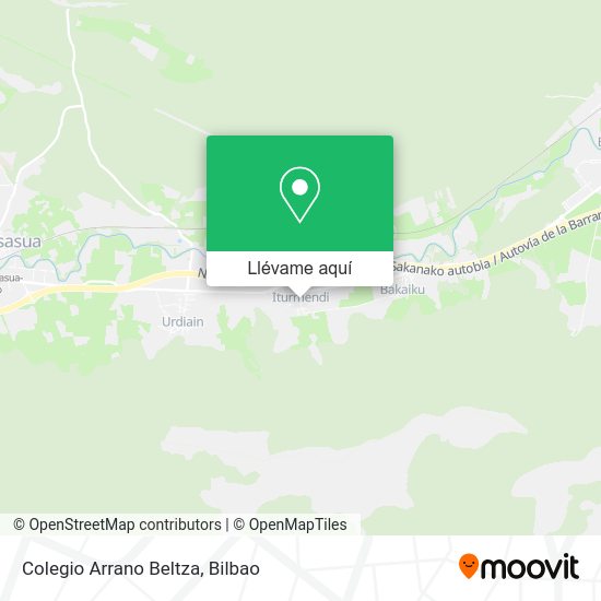 Mapa Colegio Arrano Beltza