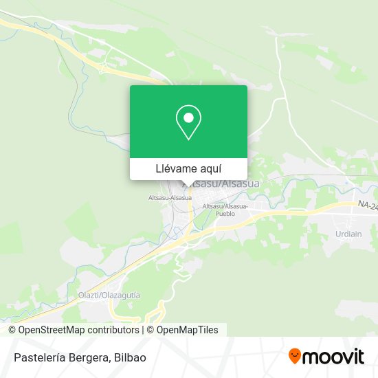 Mapa Pastelería Bergera