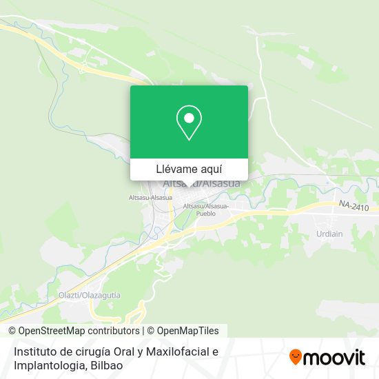Mapa Instituto de cirugía Oral y Maxilofacial e Implantologia