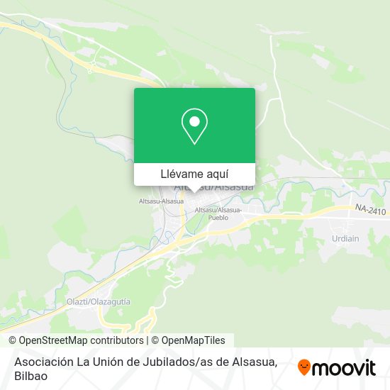 Mapa Asociación La Unión de Jubilados / as de Alsasua