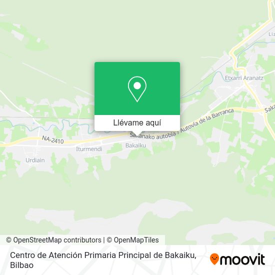 Mapa Centro de Atención Primaria Principal de Bakaiku