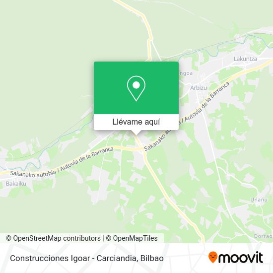 Mapa Construcciones Igoar - Carciandia