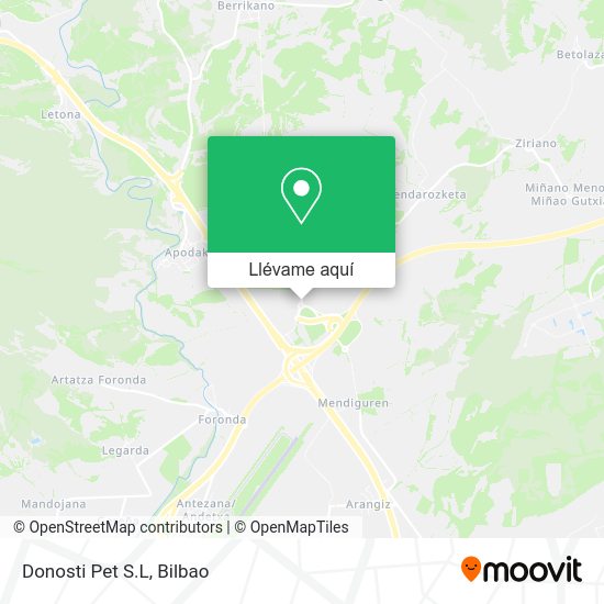 Mapa Donosti Pet S.L