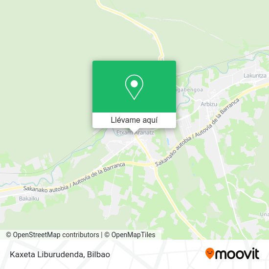 Mapa Kaxeta Liburudenda