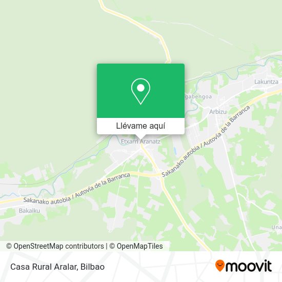 Mapa Casa Rural Aralar