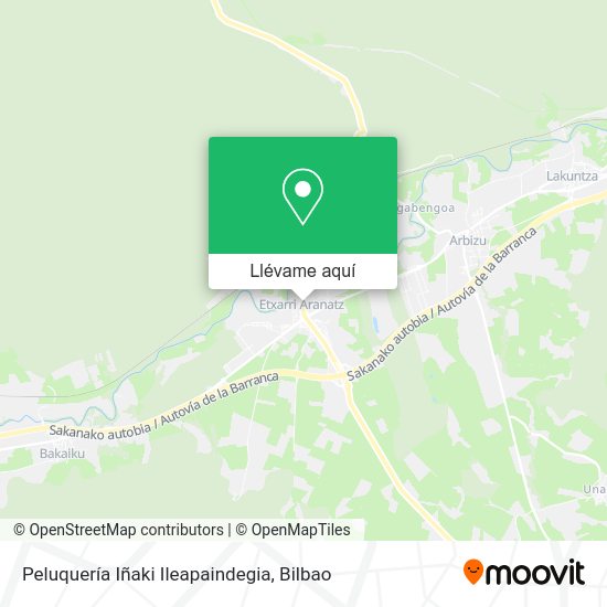 Mapa Peluquería Iñaki Ileapaindegia