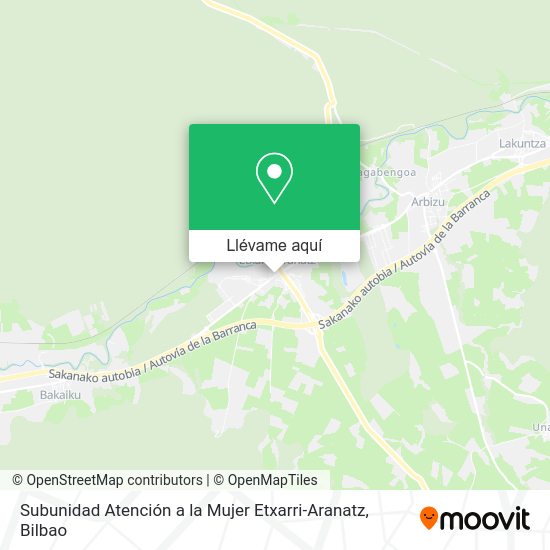 Mapa Subunidad Atención a la Mujer Etxarri-Aranatz