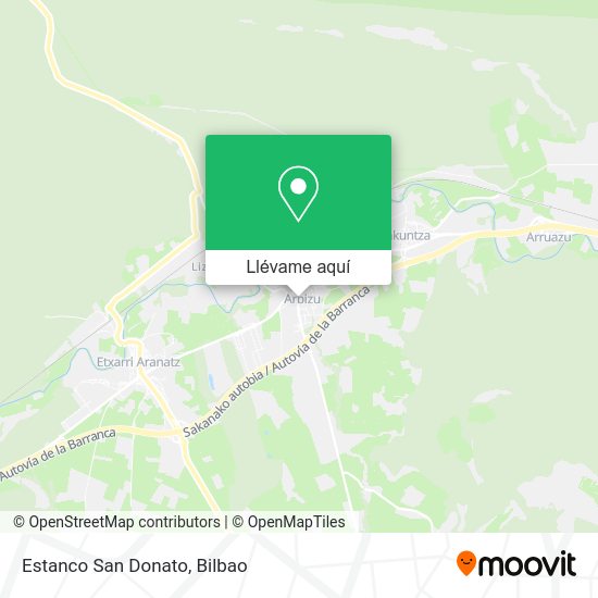 Mapa Estanco San Donato