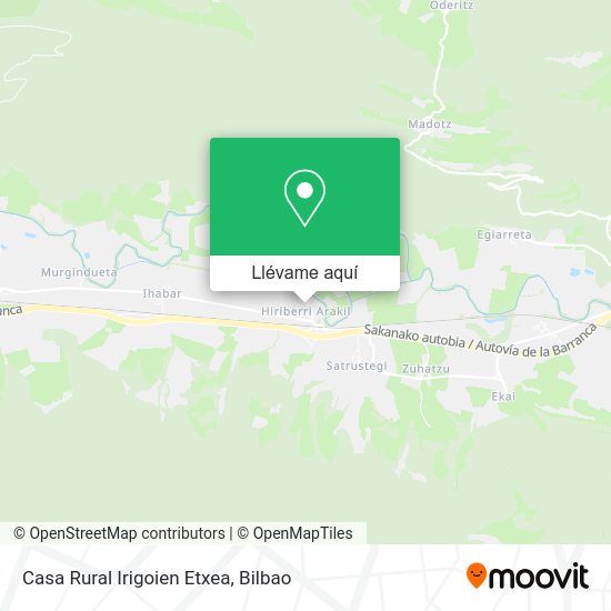 Mapa Casa Rural Irigoien Etxea