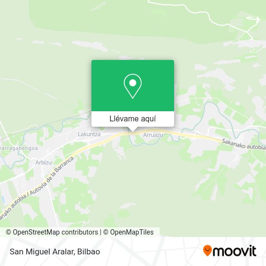 Mapa San Miguel Aralar