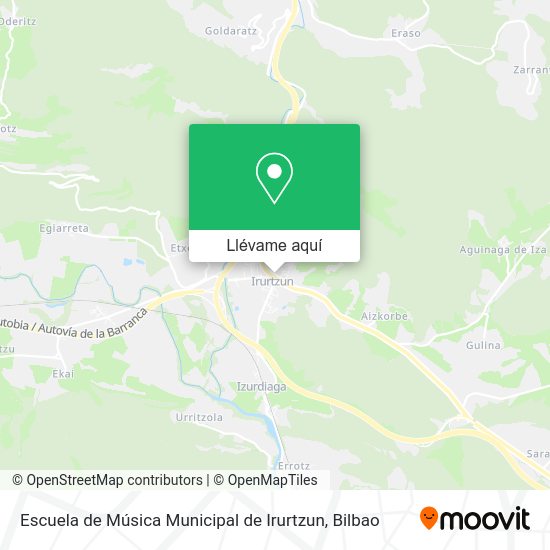 Mapa Escuela de Música Municipal de Irurtzun