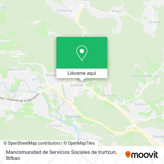 Mapa Mancomunidad de Servicios Sociales de Irurtzun