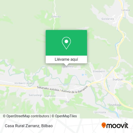 Mapa Casa Rural Zarranz