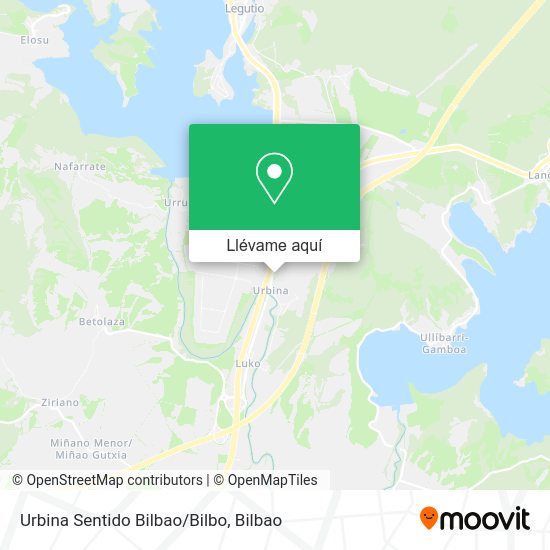 Mapa Urbina Sentido Bilbao/Bilbo