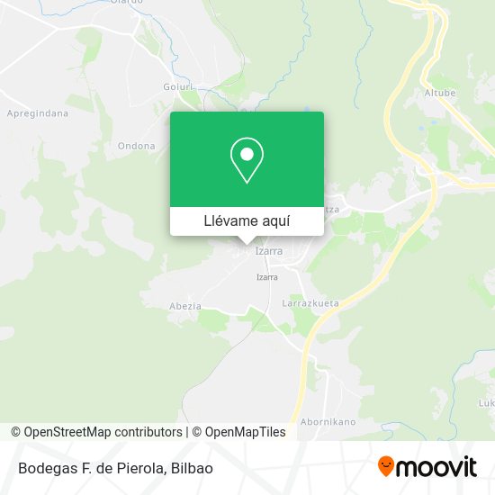 Mapa Bodegas F. de Pierola