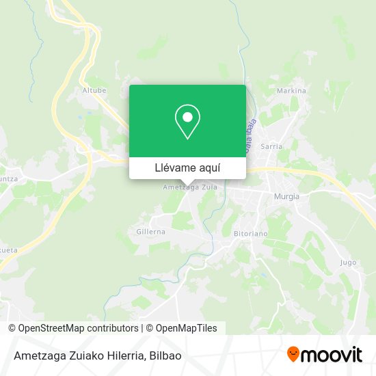 Mapa Ametzaga Zuiako Hilerria