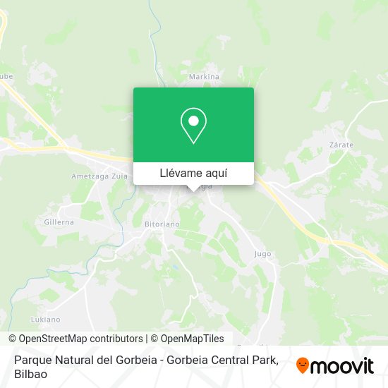 Mapa Parque Natural del Gorbeia - Gorbeia Central Park