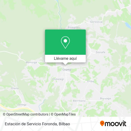 Mapa Estación de Servicio Foronda