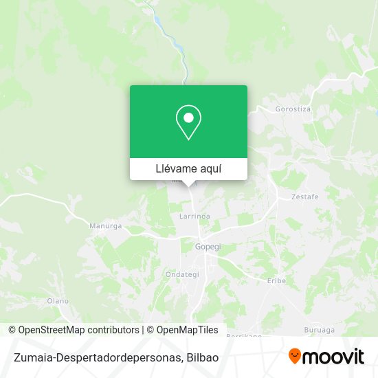 Mapa Zumaia-Despertadordepersonas