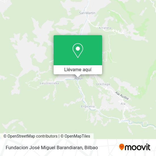 Mapa Fundacion José Miguel Barandiaran