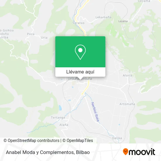 Mapa Anabel Moda y Complementos