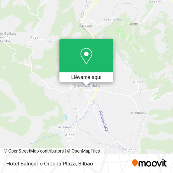 Mapa Hotel Balneario Orduña Plaza