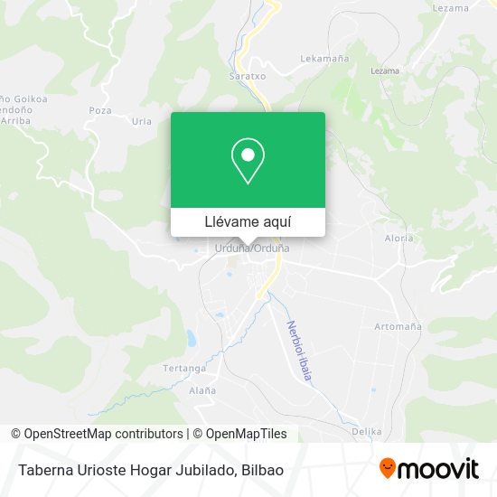 Mapa Taberna Urioste Hogar Jubilado