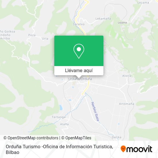 Mapa Orduña Turismo -Oficina de Información Turistica