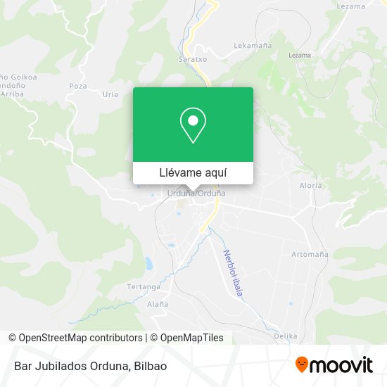 Mapa Bar Jubilados Orduna