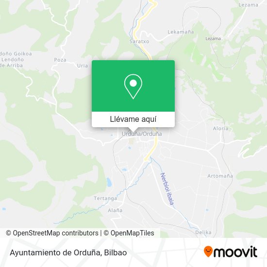 Mapa Ayuntamiento de Orduña