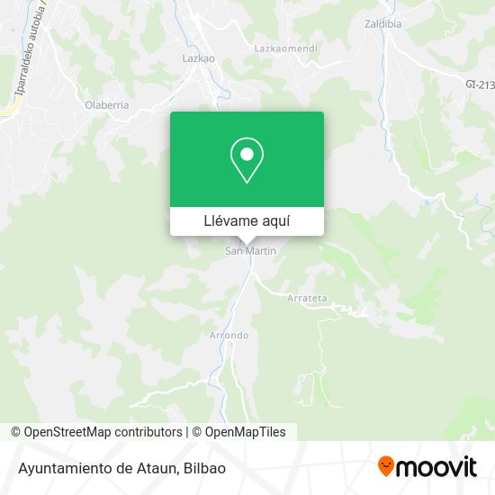 Mapa Ayuntamiento de Ataun