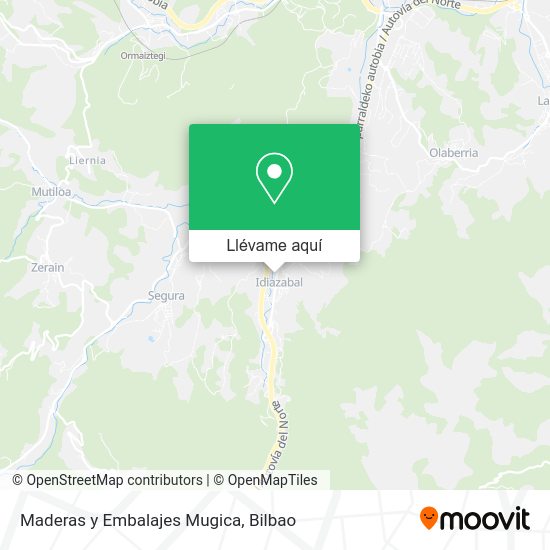 Mapa Maderas y Embalajes Mugica