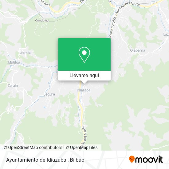 Mapa Ayuntamiento de Idiazabal