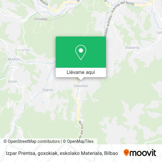 Mapa Izpar Prentsa, goxokiak, eskolako Materiala